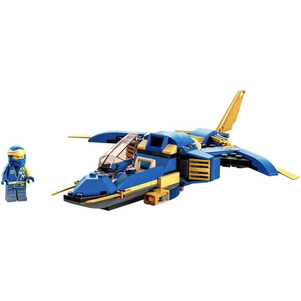LEGO Ninjago Jay's Lightning Jet EVO Building Toy for Kids 6-9 Years Old, Educational Block Set, Gift Idea