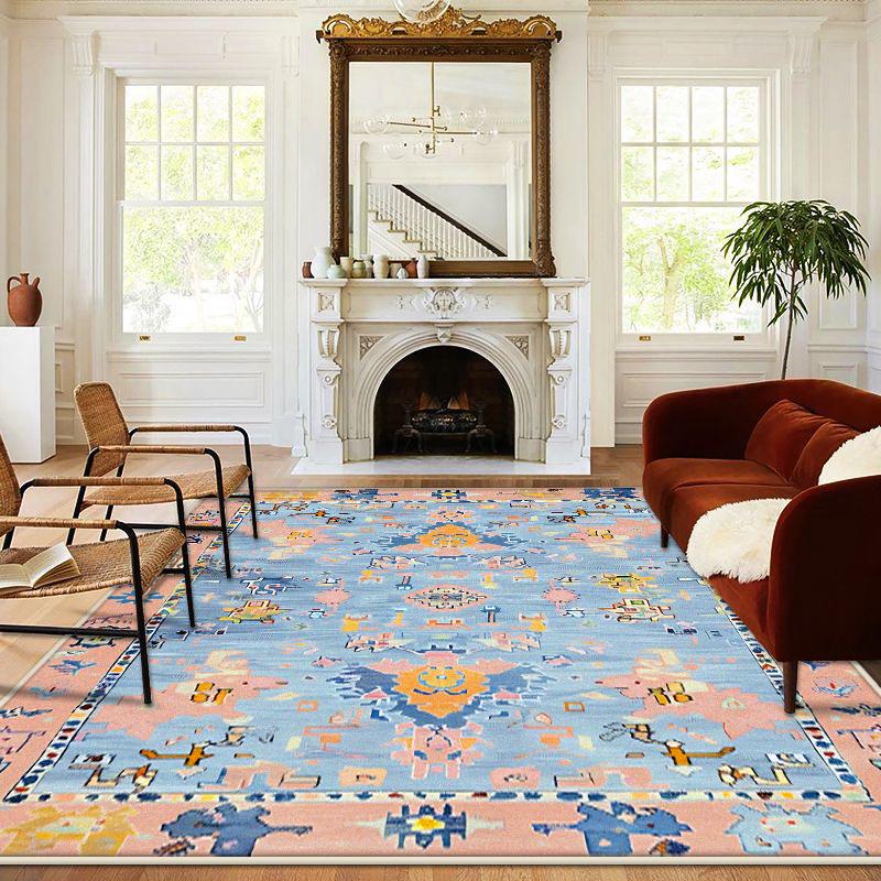 

Light Luxury Persia Rugs Living Room American Style Decoration Home Floor Mat Bedroom Cloakroom Large Area Carpet Customizable 60*90cm