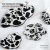 Cow Pattern Acrylic Nail Art Display Holder - 5mm Thickened Plate for Practice