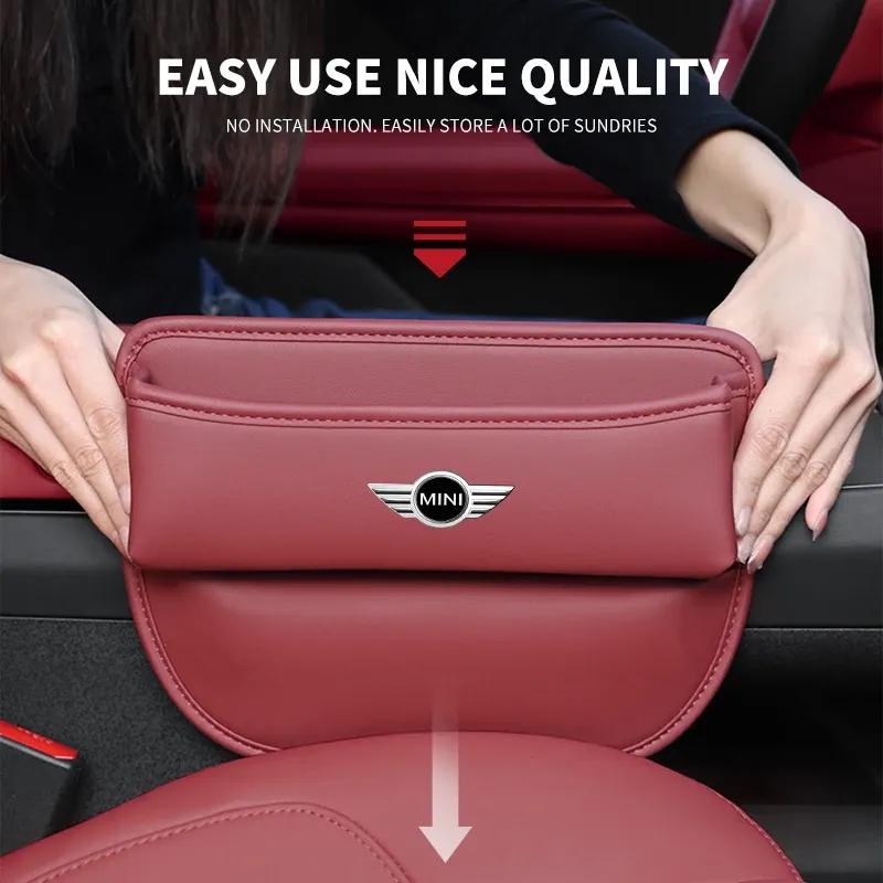 Car Organizer Box Car Seat Slit Gap Pocket Multifunctional Driver Seat Storage Holder for Mini Cooper S R50 R52 R53 R55 R56