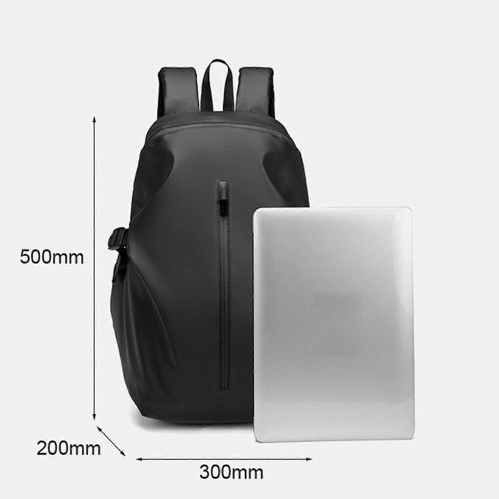 Versatile Motorcycle Helmet Backpack Laptop Travel Bag Dual-Shoulder Waterproof Leisure Backpack for Commuting Durable Black