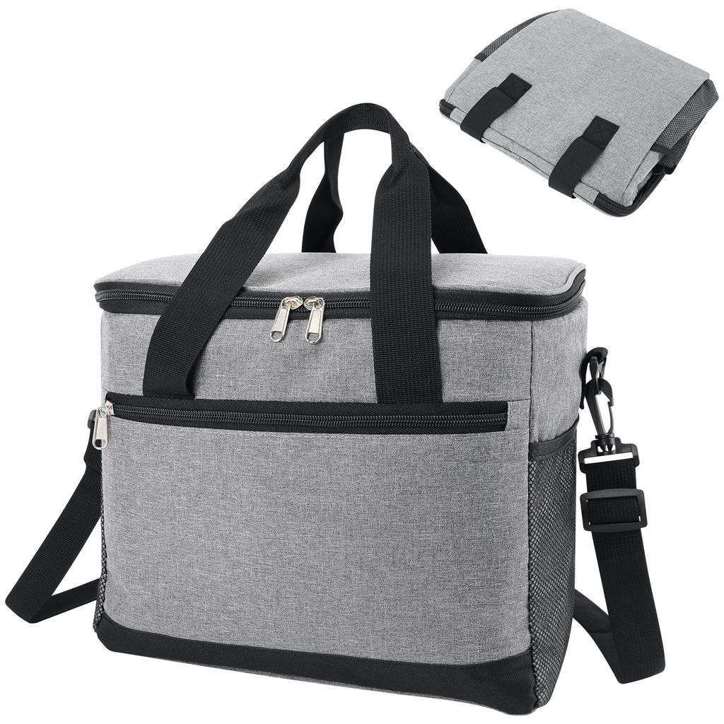 Large Capacity Cooler and Keeps Food Cold and Warm for Outdoor Sports Cherry Blossom and BBQs To 30L Bag, 4-Layer Insulated, Leak-Proof, Foldable,
