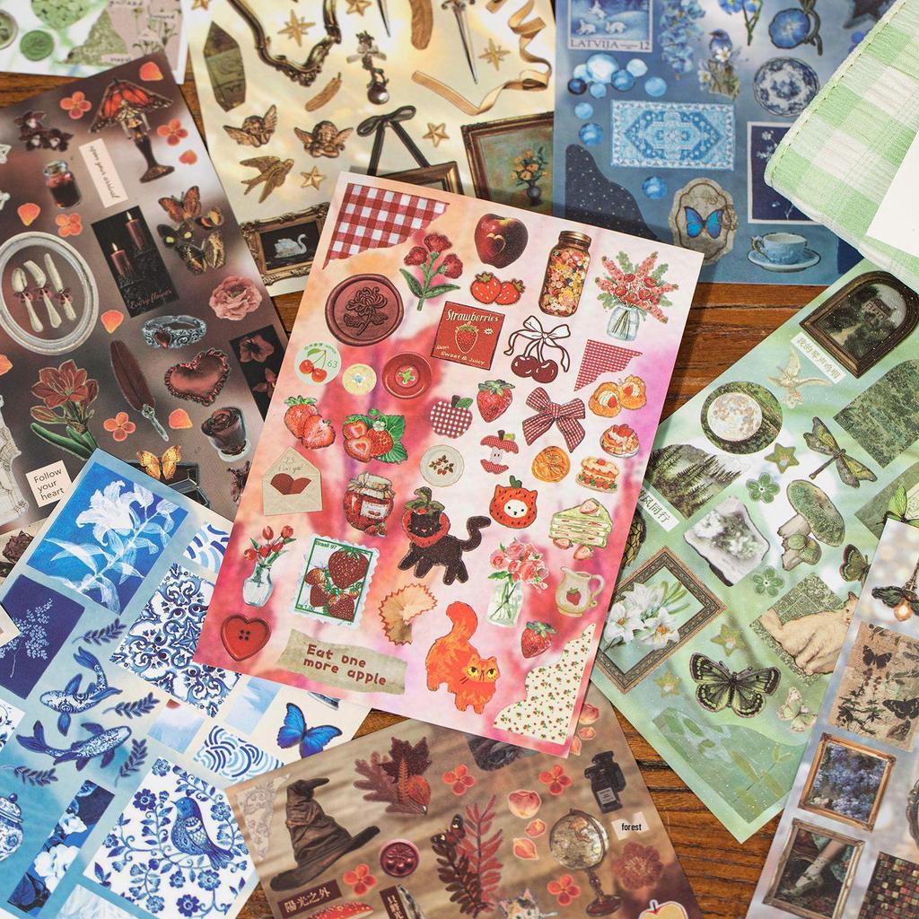 Yu Xian Dream Core Style Sticker Book: Versatile Journal & Phone DIY Decoration