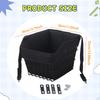 Basket Bike Pannier Container Accessories Sundries Organizer with Liner Bag for Outdoor