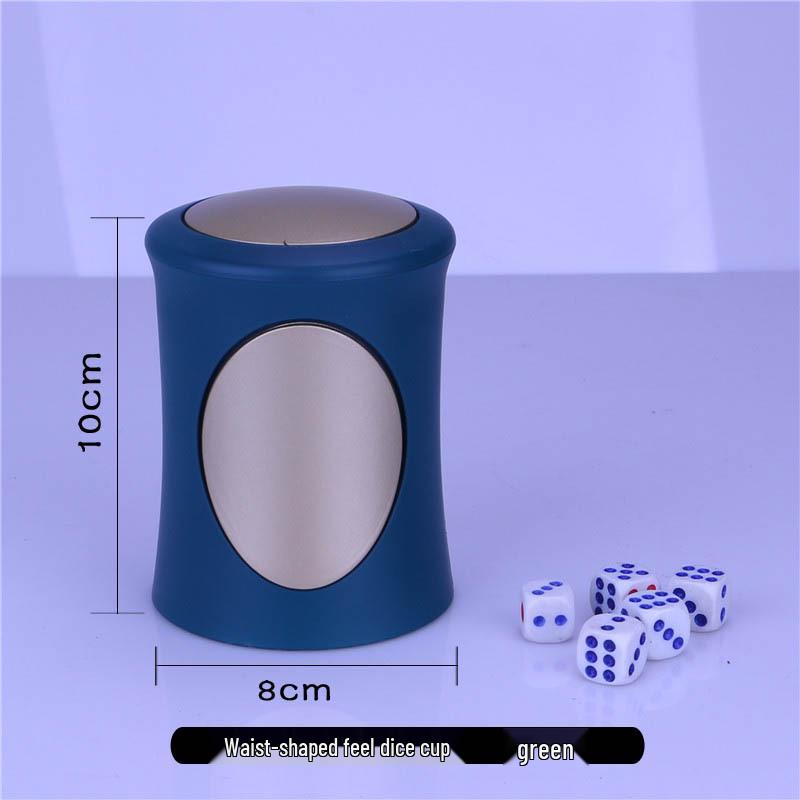 

Золотой ручной стакан для встряхивания кубиков в форме талии с фишками для питьевых игр