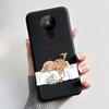 For Nokia 5.3 INS Aesthetic Black For Nokia 5.4/Nokia 3.4 Shockproof Jelly Cover Coconut Tree Pattern Anti-Scratch Soft Shell