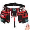 Thickened Canvas Electrician Tool Belt Multi‑Purpose Storage Pouch with 3 Magnets Work Accessories