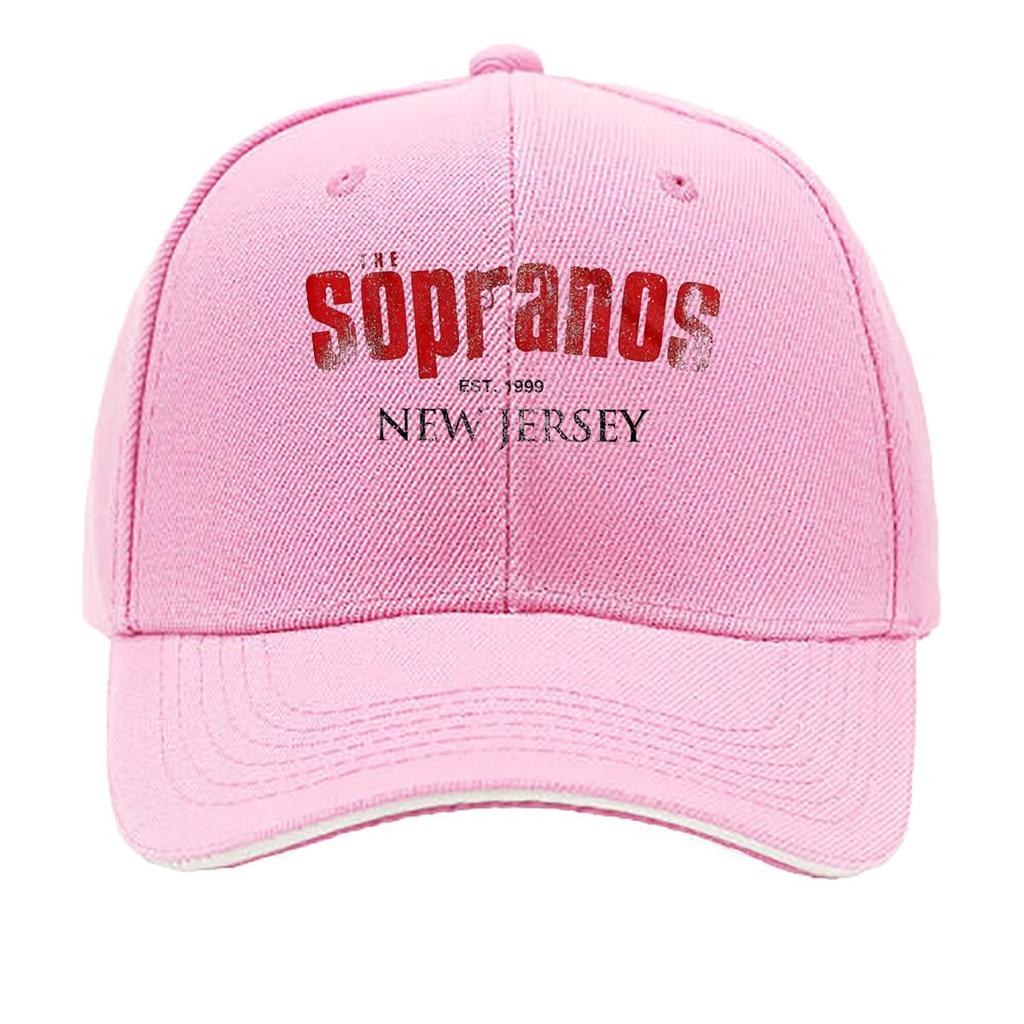 The Sopranos Grungy Red Texture New Jersey Typography Graphic Sandwich Baseball Cap For WoUnisexs Unisex FeUnisex Beach Dad Hat