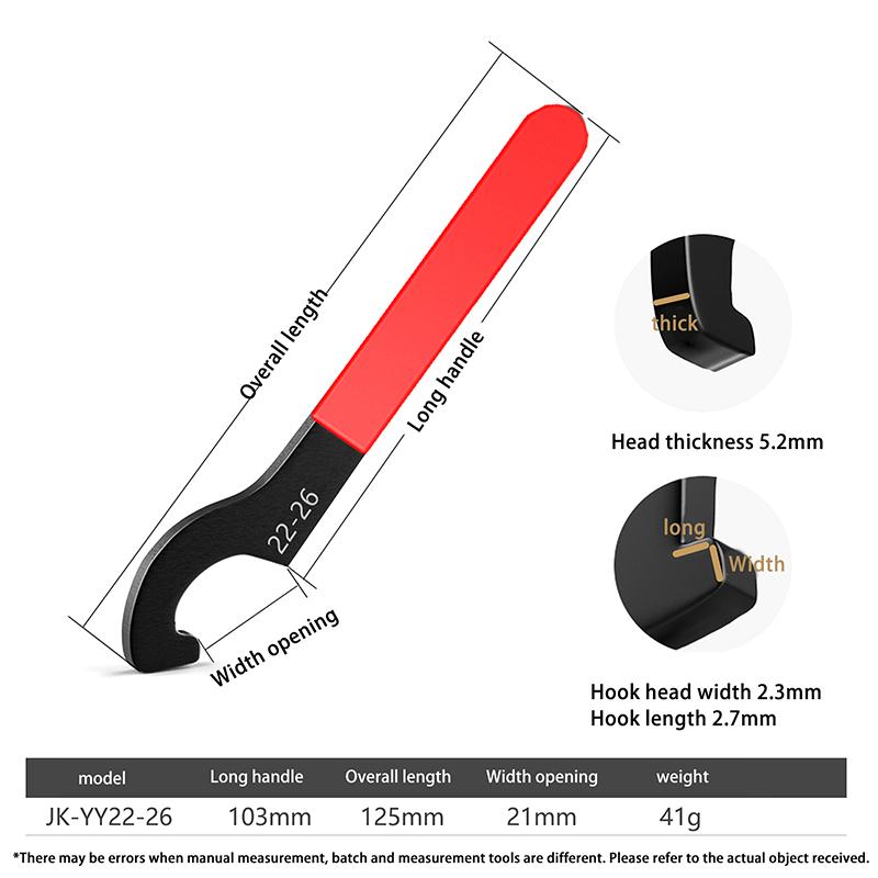 1 Stück 18-72 mm Werkzeughalter Oberflächenbehandlung Für Rundmutter Typ C Komfortgriff Hakenschlüssel Schraubenschlüssel DIY Zubehör