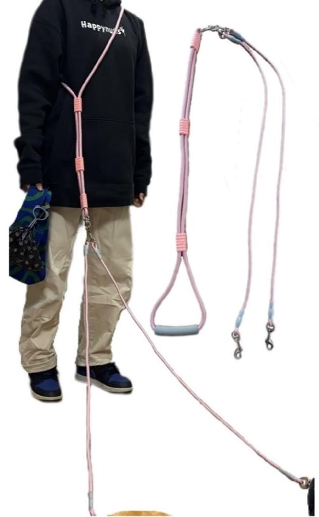 Dog shoulder for pulling two for two shoulder for multiple waist for small and dogs up to 2m for pulling two leash, strap, dogs, dogs, strap,