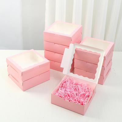 Scatola Regalo Transfrontaliera per Compleanni, Matrimoni e San Valentino - Confezione per Feste di Pasticceria con Finestra