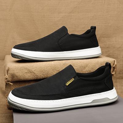 2025 Neue Herren Canvas Slipper Herbst Atmungsaktiv Rutschfest Bequem Weiche Sohle Arbeit Freizeitschuhe Leichte Lazy Sneakers
