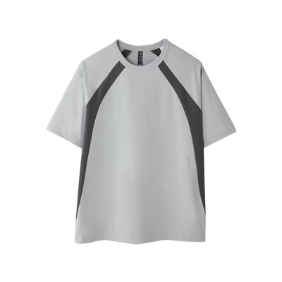 Logo Minimalist Pullover Comfortable Short Sleeve T-Shirt Men T-Shirts Gray KB5982