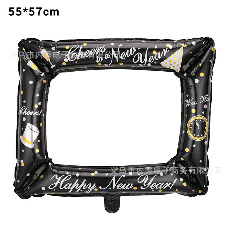 Diy Photo Frame Balloon Birthday Party Decoration Aluminum Film Balloon Graduation Scene Arrangement Props Atmosphere Arrangement