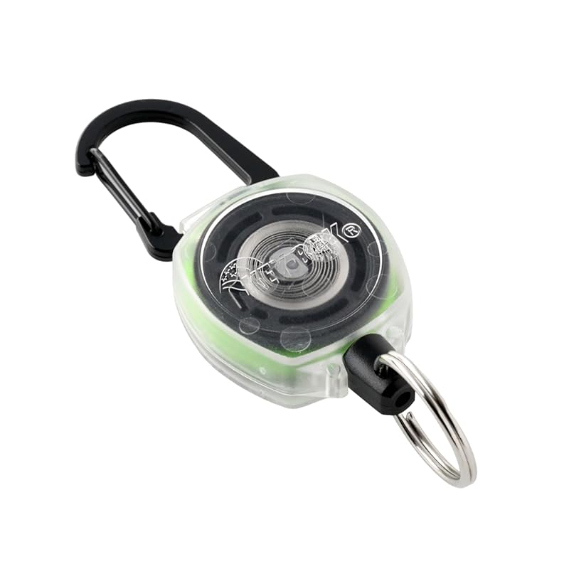 

key back KEY BAK With carabiner key reel key ring side kick kepler code 60cm [Authorized distributor] (green)