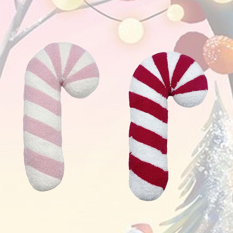 Christmas Candy Cane Pillows Plush Adorable Animal Shaped Toy Soft And Cuddly 45cm