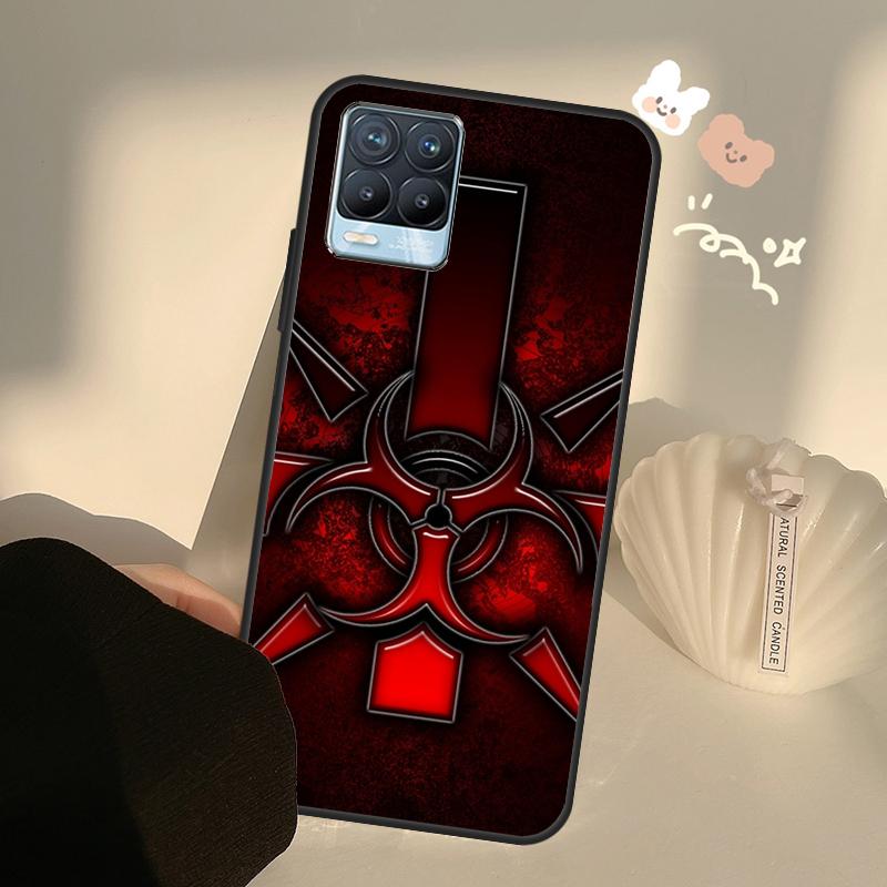 Biohazard Symbol Case For Realme C71 C63 C61 C55 C51 C53 C25 C65 C67 C75 11 12 13 14 15 Pro Plus GT6 GT7 Pro
