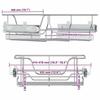 VidaXL Paniers Métalliques Coulissants 2 pcs, Étagères Coulissantes pour Armoire avec Rangement, Organisateur d’Armoire 358372