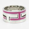Used HERMES Ring Move Ash EU#51 51 Silver925 7.2g Silver Pink Accessories