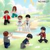 M8127 Splicing Building Block Toy Tour Group Figurine Student Teacher Children Small Particle Building Block Toy
