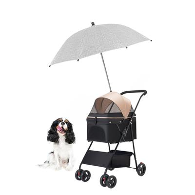 Paraply för husdjur Paraply för barnvagn Hund Diameter 75cm [flowbloo] Vagn, Barnvagn, Solskydd, Vagn, Paraply, Grå,