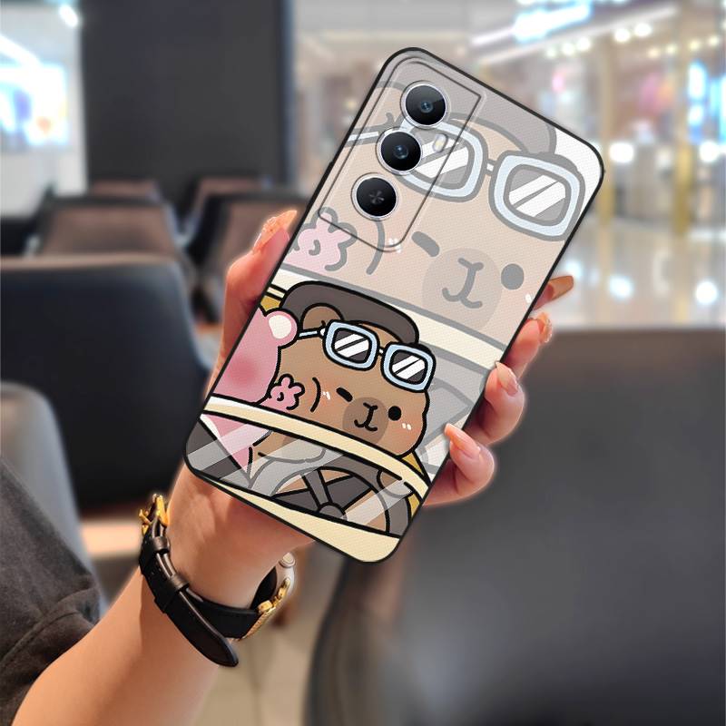 Dirt-resistant Phone Pouch Phone Case For Realme C65 Anti-dust Silicone Durable Soft case Cartoon Protective Couple Cute