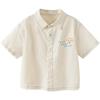 Minibala Boy's Casual Pure Cotton Short Sleeve Shirt