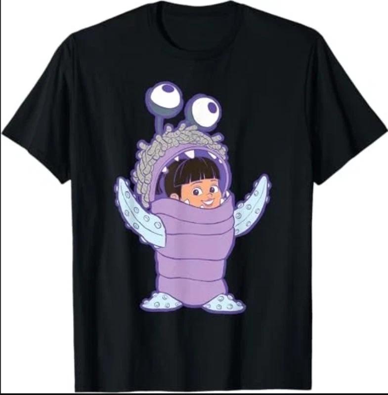 Monsters Inc Boo Pink Black Tshirt S