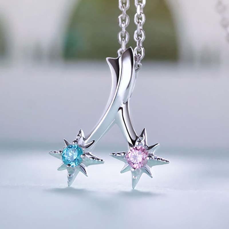 Högkvalitativ Kimi No Na Wa Your Name Silverhalsband Hänge För Cosplayälskare