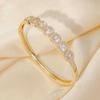 Color square zircon bracelet fashion light luxury high-end bracelet niche design jewelry
