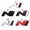 3D Metall N Line Logo Emblem Aufkleber Kühlergrill Seitenkotflügel Heckklappe Abzeichen Aufkleber für i20 i30 Kona Elantra Tucson N Line Zubehör