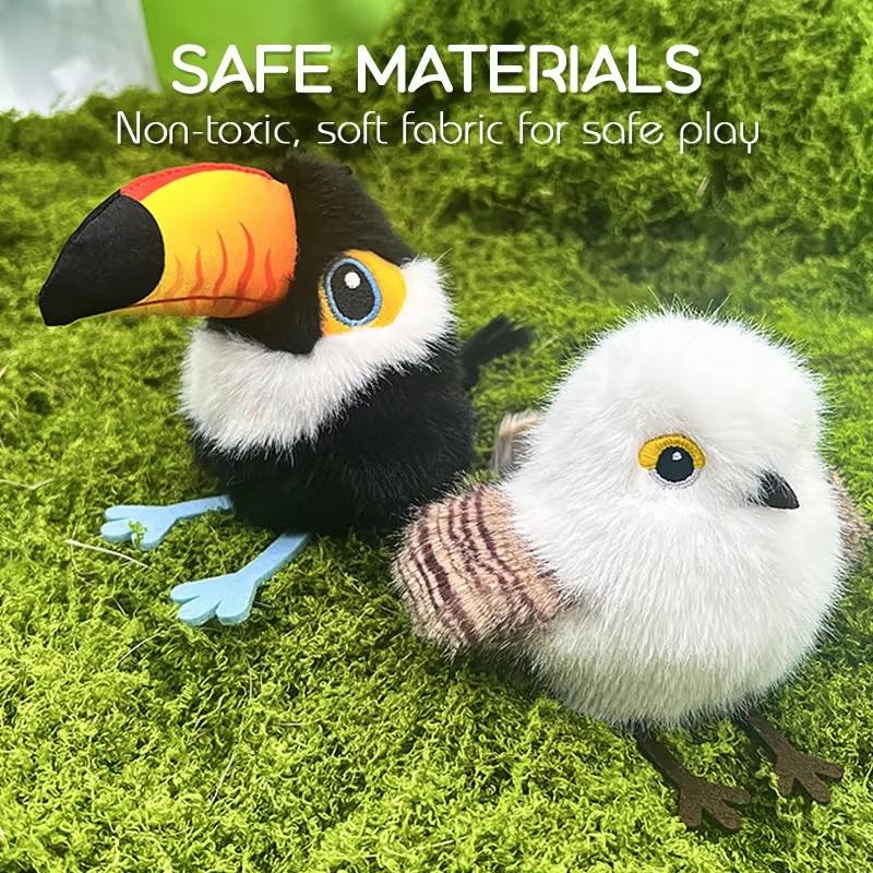 Cat Toy with Induction Movement Birds Toy for Cats Rechargeable Flapping Cat Toys Motion Activated for Indoor Hunting