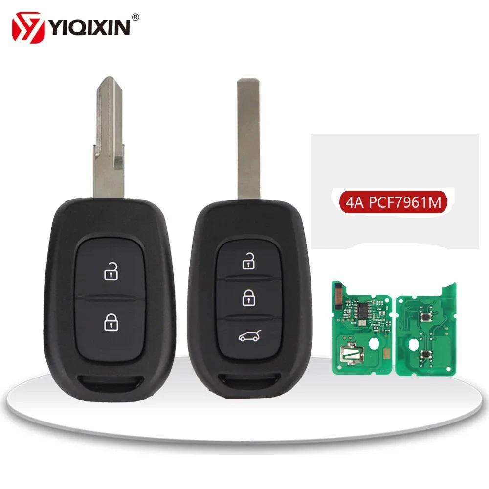 Remote Car Key For Renault Clio 4 Duster Sandero Symbol Kwid Dacia Logan Lodgy Dokker Trafic Master 433MHz 4A Chip No Logo Blade