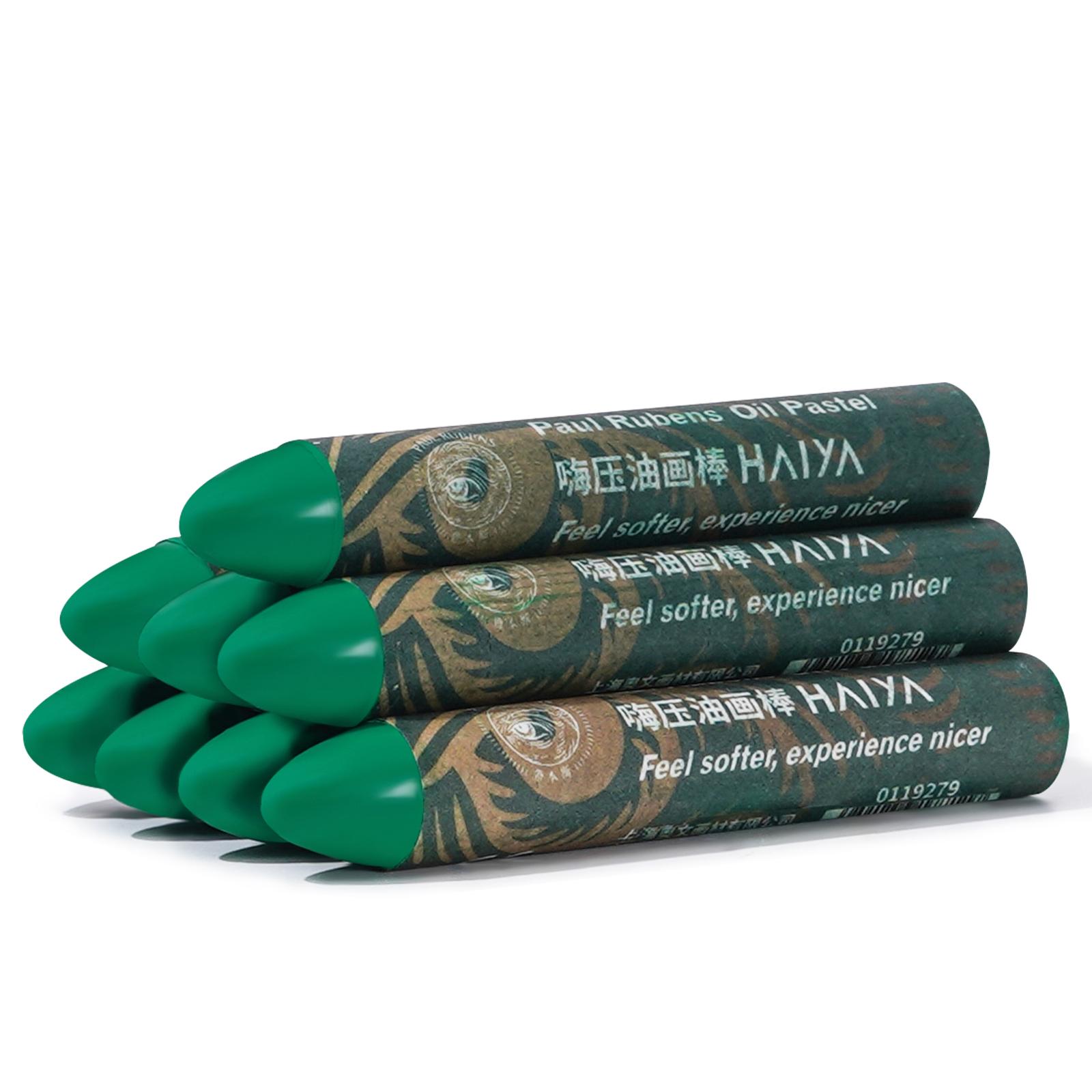 Paul Rubens Oliepastels (8 stuks) - Ultra-Romig & Mengbaar, Kogelpunt voor Precisie - Premium Kunstbenodigdheden voor Tekenen groen