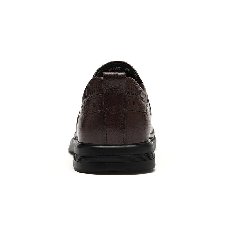 Freizeit Lederschuhe weiche Sohle weiches Leder Kleid Business Einzel flacher Ausschnitt