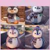 Plush Scarf Penguin Toy Cartoon Child Bedroom Decoration Scene Doll Backpack