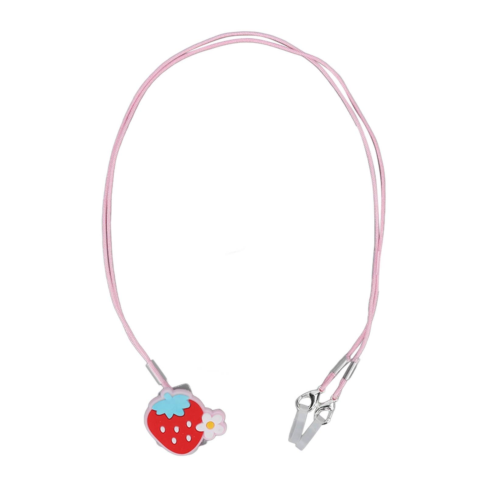 

Hearing Aid Holder Strawberry Pattern Prevent Lost Hearing Aid Clips for Kids Elderly