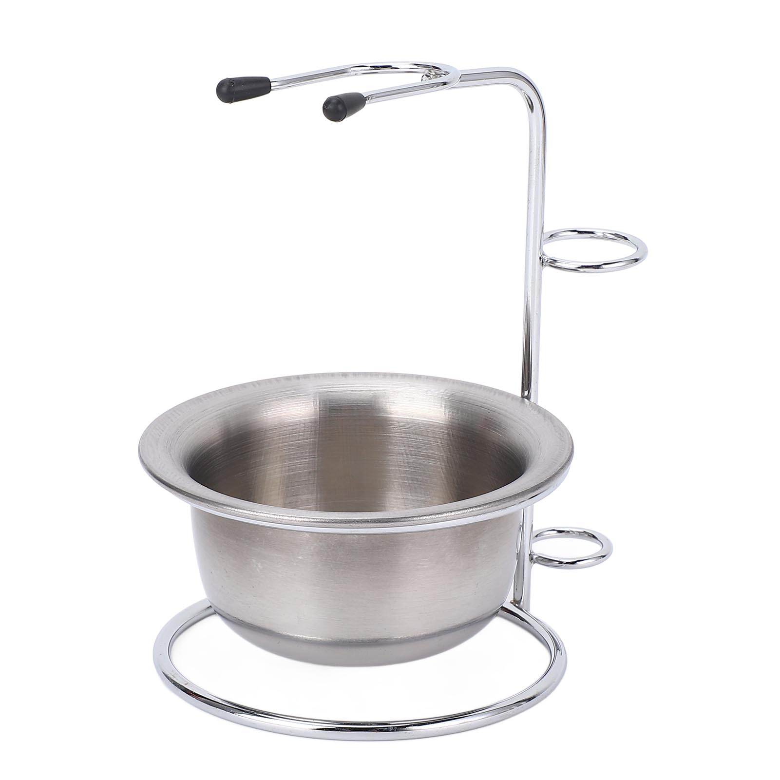 

Набор подставка для бритья и чаша Металлический держатель для помазка для бритья Нержавеющая сталь Подставка для мыла для бритья Чаша