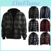 Gestreifter Winter Freizeit Strickpullover für Herren Modische Kapuzenjacke für Herren