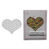 Love Frame Wall Background Metal Silvery Stencil Embossing Cutting Dies For Diy Scrapbooking Paper Album Cards Making