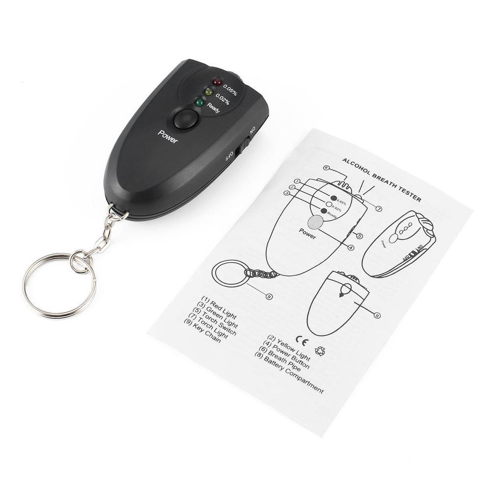Digital Alcohol Tester with LED Flashlight