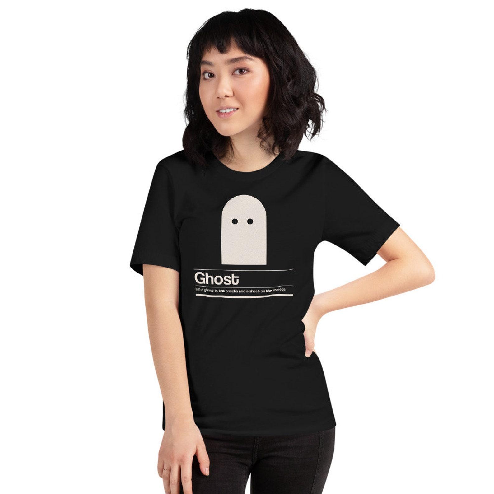 Cute Minimalist Ghost T-Shirt XL