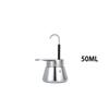 Moka Pot Double Tube 304 Stainless Steel Coffee Pot Italian Coffee Pot Espresso Mini Hand Pour Coffee Appliance Pot Kitchen Tool