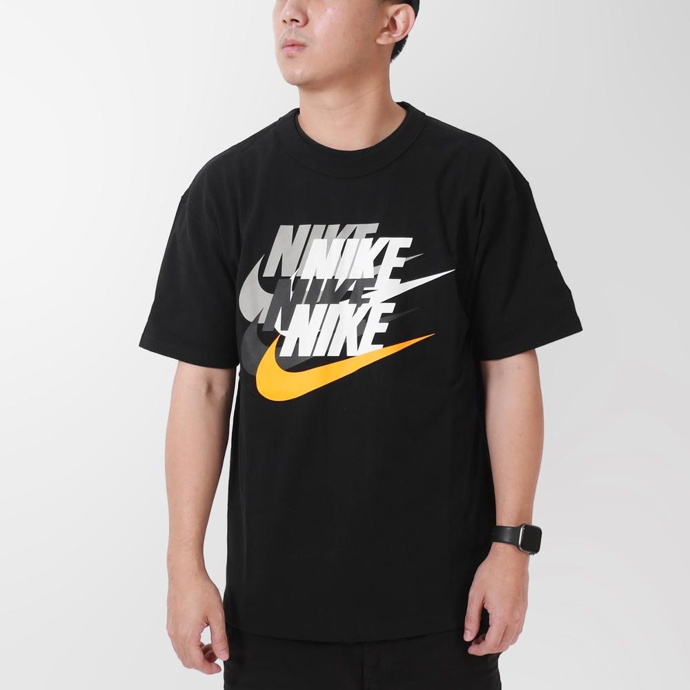 Nike Sport Casual Logo Print Short Sleeve T-Shirt Men Tops Black DV3317-010
