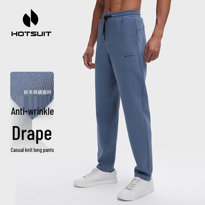 HOTSUIT Men s Thermal Anti-Wrinkle Knit Sports Pants XL