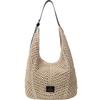 Tote Bag with Large Capacity, Korean-style, Small-sized, Hollow Design, Single Shoulder Strap, Crossbody Bag Casually