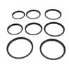 Filter Ring Adapter Set 49mm to 82mm 8 in 1 Metal Threaded Lens Filter Adapter Ring Kit for Camera