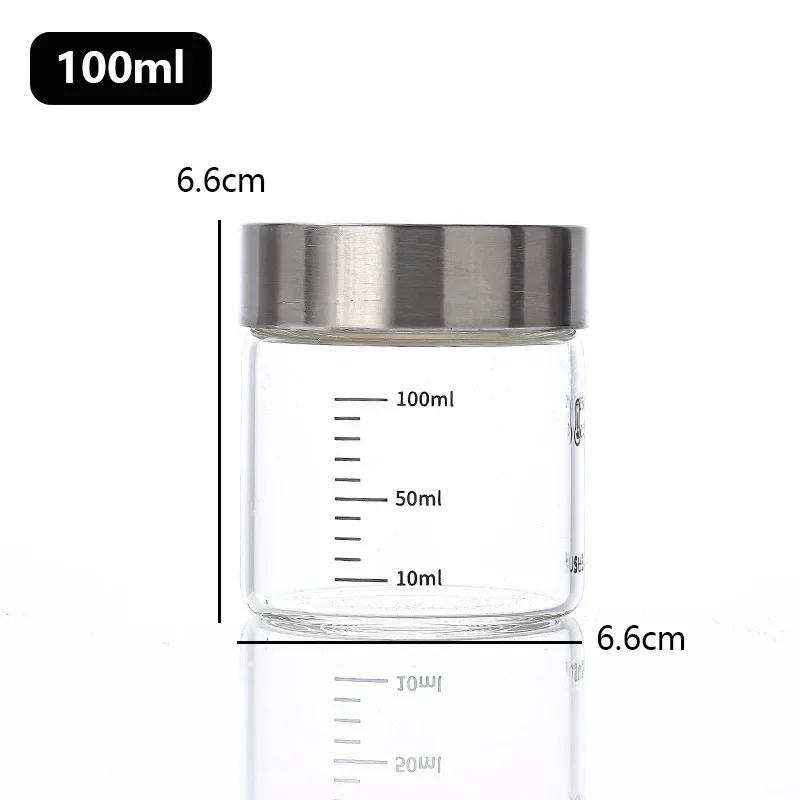 High Borosilicate Glass Bottle Coffee Cup Leak-proof Brewing Wine Bottle with Scale High Temperature Resistance Liquid Container