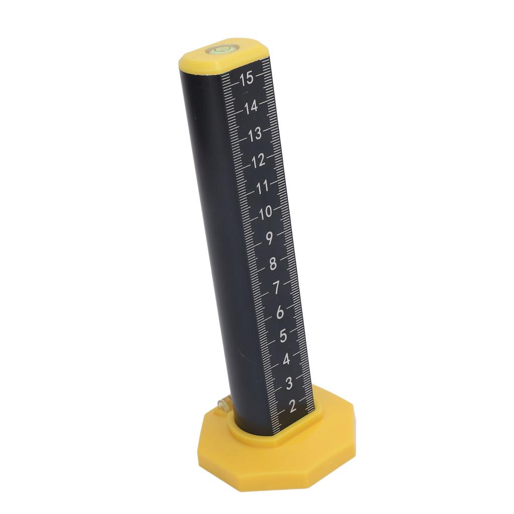 Equal Height Ruler Accurate Double Sided Scale Thickened Rust Proof Gradienter Ruler for Indoor Outdoor Black Inverted