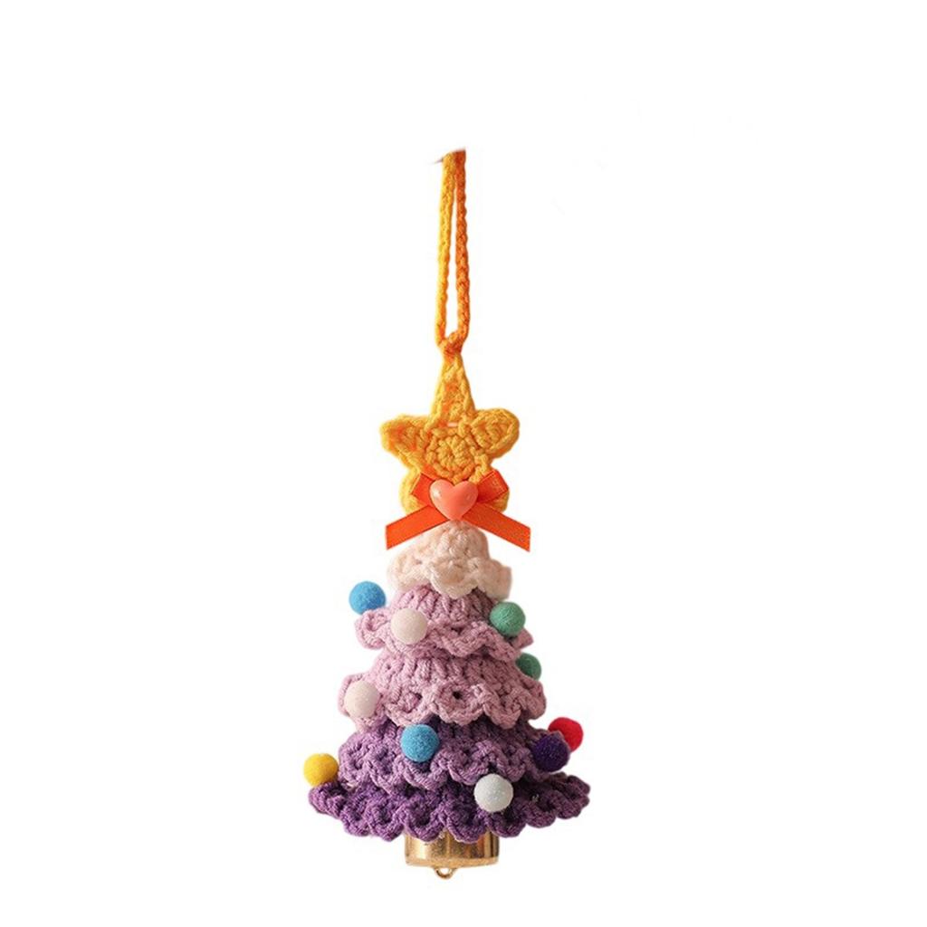 Christmas Tree, Creative Swinging Ornaments, Hand Woven Cotton Yarn Ornaments